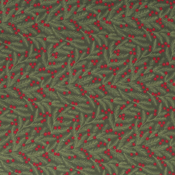 Christmas Eve Quilting Cuddle 5243-13QC Evergreen by Lella Boutique for Moda Fabrics