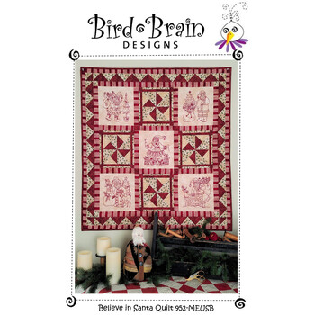 Believe in Santa Quilt Machine Embroidery USB, Image