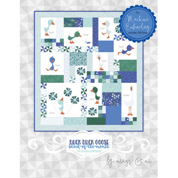 Duck Duck Goose Block of the Month USB for Machine Embroidery, Image