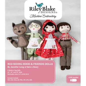 Red Riding Hood & Friends Dolls - Machine Embroidery USB, Image