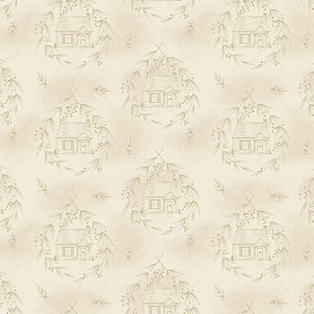 Special Delivery A-10469-L Wheat by Laundry Basket Quilts for Andover Fabrics, Image