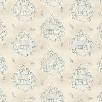 Special Delivery A-10469-BL Blue Willow by Laundry Basket Quilts for Andover Fabrics, Image