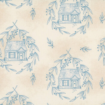 Special Delivery A-10469-BL Blue Willow by Laundry Basket Quilts for Andover Fabrics