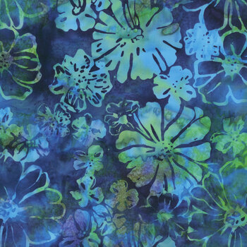 Bali Batiks - Electric Slide X2634-123 Lapis by Hoffman Fabrics, Image