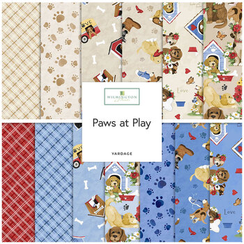Paws at Play  Yardage by Susan Winget for Wilmington Prints, Image