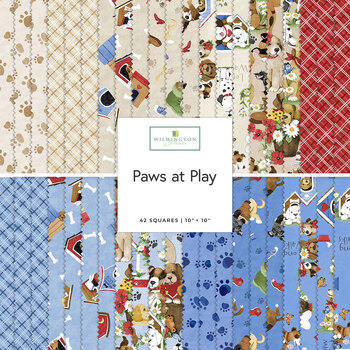 Paws at Play  10 Karat Crystals by Susan Winget for Wilmington Prints, Image