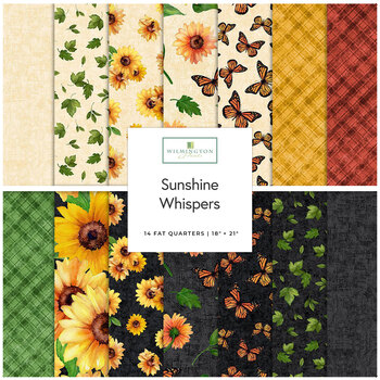 Sunshine Whispers  14 FQ Set by Bruce Park Licensing for Wilmington Prints, Image