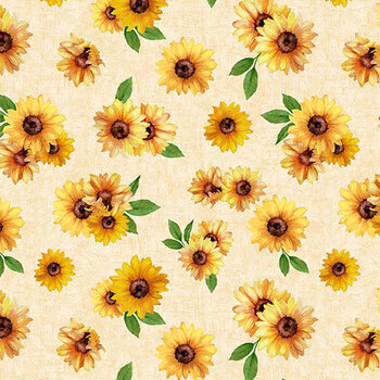 Sunshine Whispers 28655-257 Cream by Bruce Park Licensing for Wilmington Prints, Image