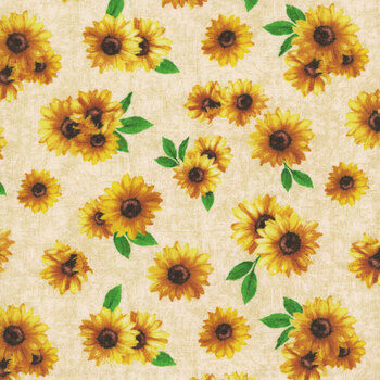 Sunshine Whispers 28655-257 Cream by Bruce Park Licensing for Wilmington Prints