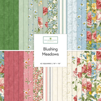 Blushing Meadow  10 Karat Crystals by Danhui Nai for Wilmington Prints, Image