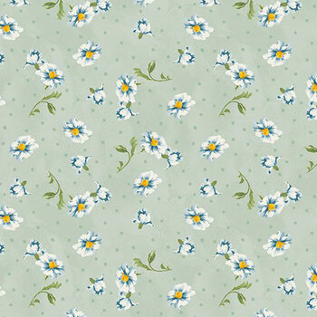 Blushing Meadow 89305-715 Green by Danhui Nai for Wilmington Prints, Image