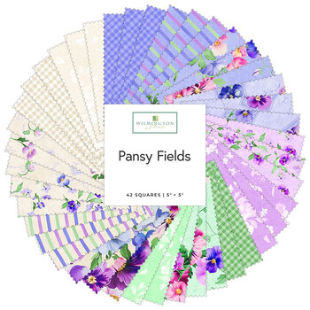 Pansy Fields  5 Karat Crystals by Bruce Park Licensing for Wilmington Prints, Image