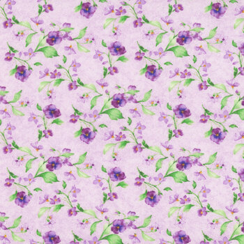 Pansy Fields 28665-337 Fuchsia by Bruce Park Licensing for Wilmington Prints