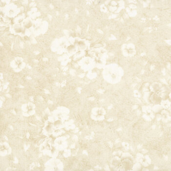 Pansy Fields 28666-212 Cream by Bruce Park Licensing for Wilmington Prints