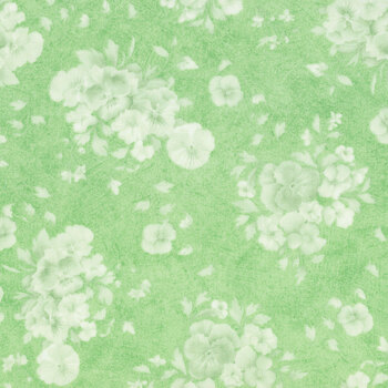 Pansy Fields 28666-717 Green by Bruce Park Licensing for Wilmington Prints