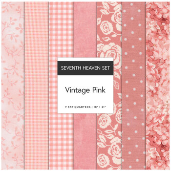 Seventh Heaven  7 FQ Set - Vintage Pink, Image