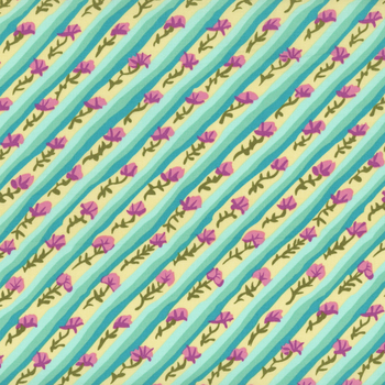 Kaffe Fassett - From The Archives PWGP024.DUCKEGG Diagonal Poppy - Duck Egg by Kaffe Fassett for FreeSpirit Fabrics, Image