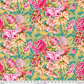 Kaffe Fassett - From The Archives PWGP012.PINK Floral Dance - Pink by Kaffe Fassett for FreeSpirit Fabrics, Image