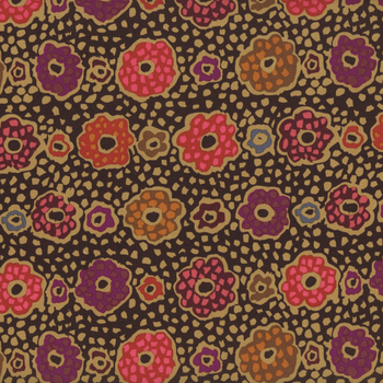 Kaffe Fassett - From The Archives PWGP058.CHARCOAL Samarkand - Charcoal by Kaffe Fassett for FreeSpirit Fabrics, Image