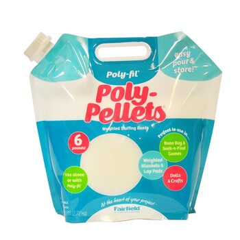Poly Pellets Weighted Stuffing Beads Easy Pour and Store 6lb Bag, Image