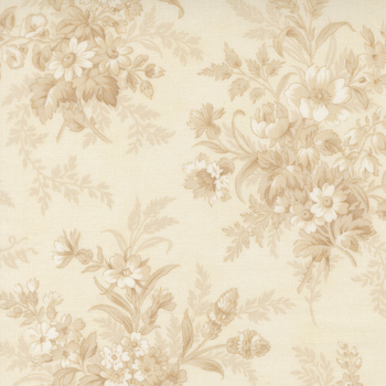 Breathtaking Blues 44400-21 Porcelain - Ecru by 3 Sisters for Moda Fabrics, Image