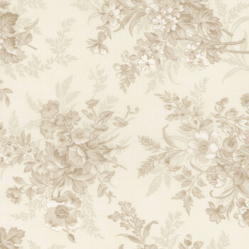 Breathtaking Blues 44400-21 Porcelain - Ecru by 3 Sisters for Moda Fabrics, Image