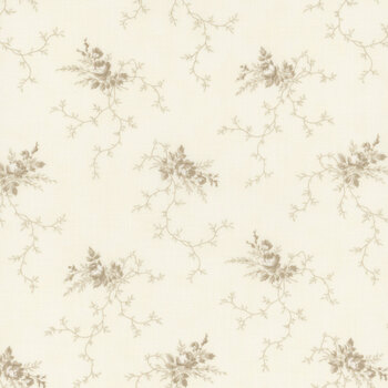 Breathtaking Blues 44402-21 Porcelain - Ecru by 3 Sisters for Moda Fabrics, Image