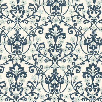 Breathtaking Blues 44403-11 Porcelain by 3 Sisters for Moda Fabrics, Image