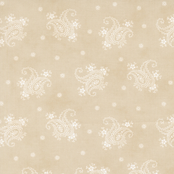 Breathtaking Blues 44405-12 Ecru by 3 Sisters for Moda Fabrics, Image