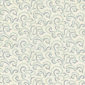 Breathtaking Blues 44407-11 Porcelain by 3 Sisters for Moda Fabrics, Image