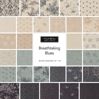 Breathtaking Blues  30 Fat Eighth Set by 3 Sisters for Moda Fabrics - RESERVE, Image