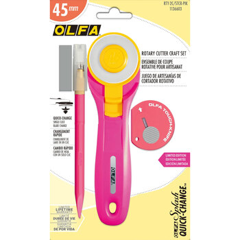 Olfa 45mm Rotary Cutter Craft Set - Pink, Image