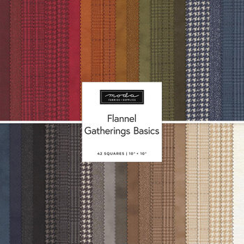 Flannel Gatherings Basics  Layer Cake by Primitive Gatherings for Moda Fabrics - RESERVE, Image