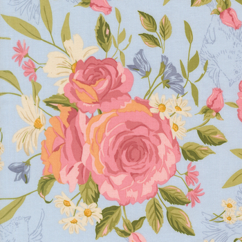 My Secret Garden 20980-20 Sky by Stacy Iest Hsu for Moda Fabrics, Image
