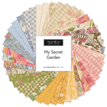 My Secret Garden  Charm Pack by Stacy Iest Hsu for Moda Fabrics, Image