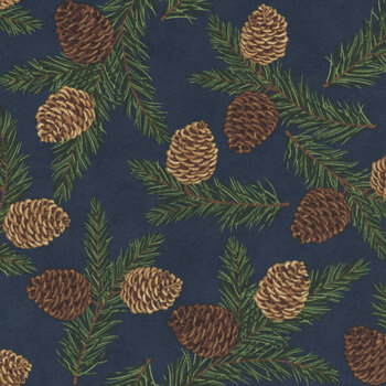 Northwoods Lodge 56191-17 Midnight by Deb Strain for Moda Fabrics