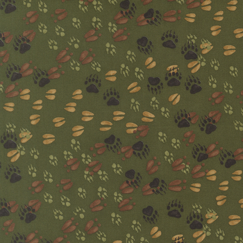 Northwoods Lodge 56194-21 Pine by Deb Strain for Moda Fabrics, Image