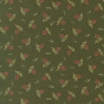 Northwoods Lodge 56195-21 Pine by Deb Strain for Moda Fabrics, Image