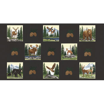 Northwoods Lodge 56197-22 Soil Panel by Deb Strain for Moda Fabrics, Image