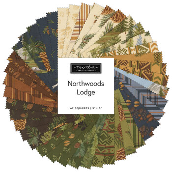 Northwoods Lodge  Charm Pack by Deb Strain for Moda Fabrics - RESERVE, Image