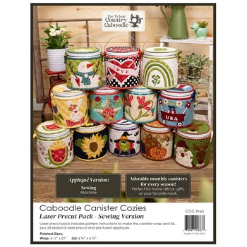 Caboodle Canister Cozies Laser Precut Pack - Sewing Version, Image