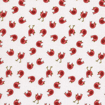 Snow Folks 2706-98 Red by Barb Tourtillotte for Henry Glass Fabrics