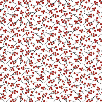 Snow Folks 2705-08 Red by Barb Tourtillotte for Henry Glass Fabrics, Image