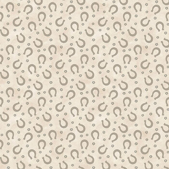 Tiny Trots 2746-44 Cream by Shelly Comiskey for Henry Glass Fabrics, Image