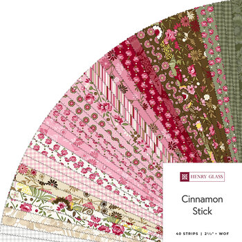 Cinnamon Stick  2-1/2" Strips by Color Principle for Henry Glass Fabrics, Image