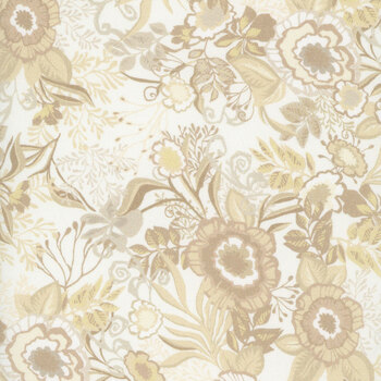 Bloom Boutique 108" Wide 2551-40 Cream by Color Principle for Henry Glass Fabrics
