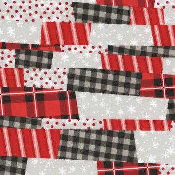 The Cool Club - Flannel 9329-85 Red by Art by Bella for Studio E Fabrics