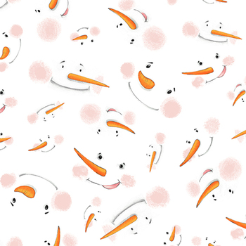 The Cool Club - Flannel 9332-03 White by Art by Bella for Studio E Fabrics, Image