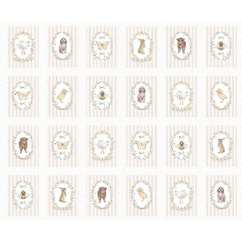 Tender and Mild 9305B-34 Cream Panel by Beth Reed for Studio E Fabrics, Image