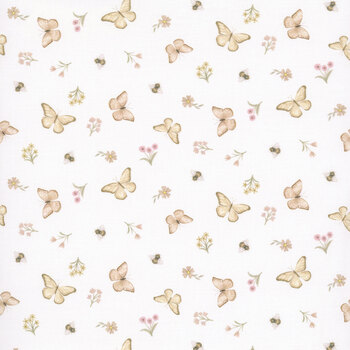 Tender and Mild 9299-04 White by Beth Reed for Studio E Fabrics